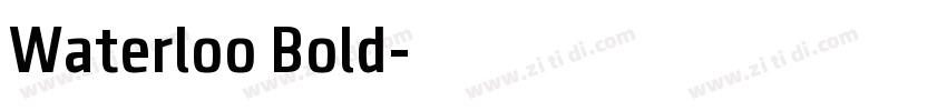 Waterloo Bold字体转换